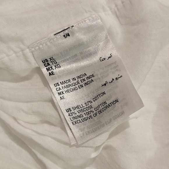 INC International Concepts White Dress XL - Picture 3 of 4